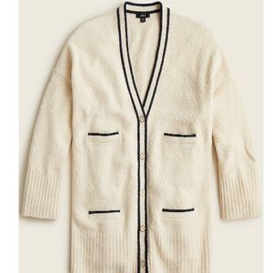J.Crew long front-pocket cardigan sweater
